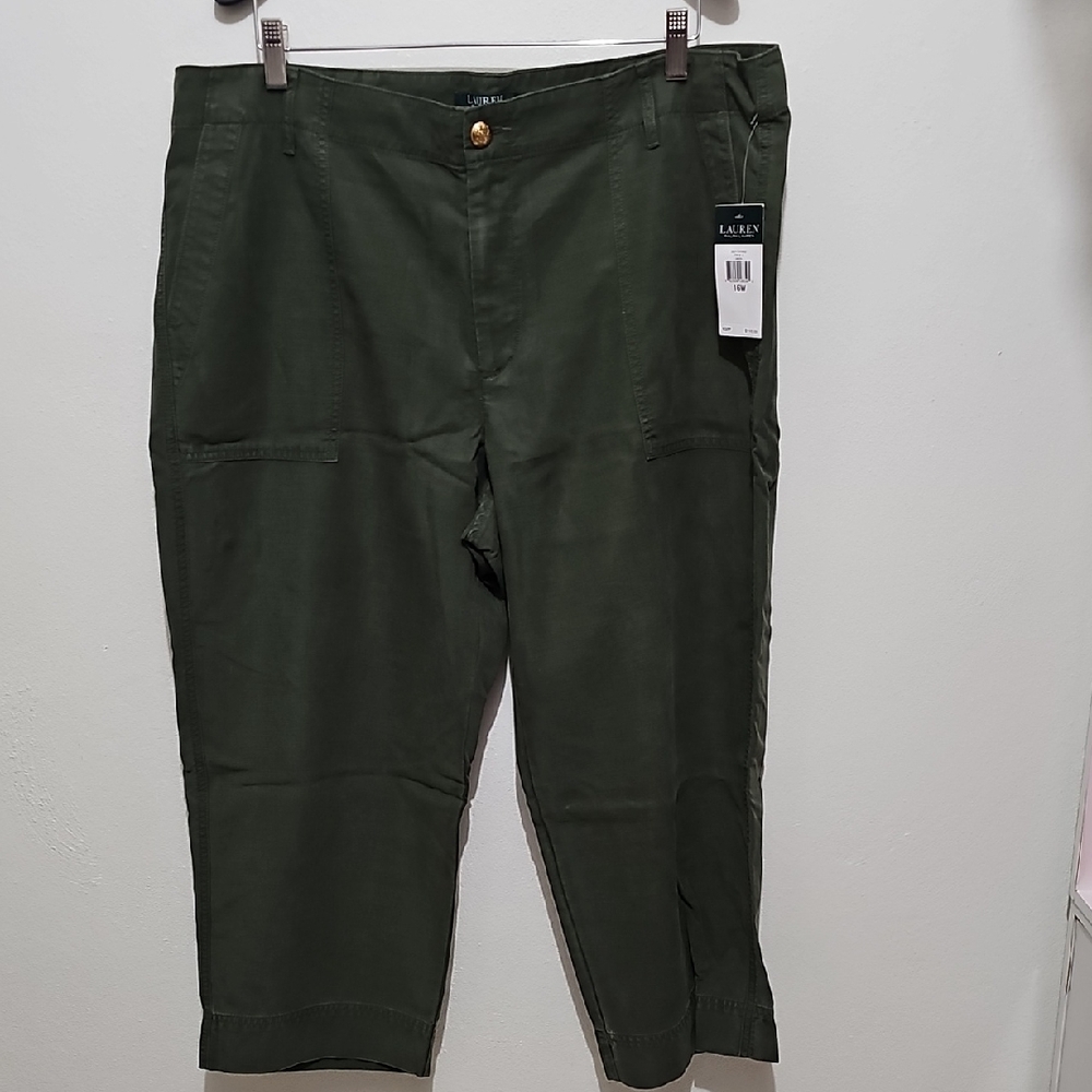 Lauren Ralph Lauren Dark Green Capris
